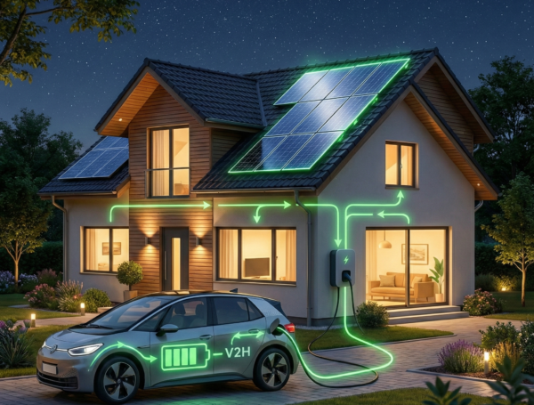 Vehicle-to-Home (V2H): Das E-Auto als Stromquelle für Ihr Zuhause nutzen